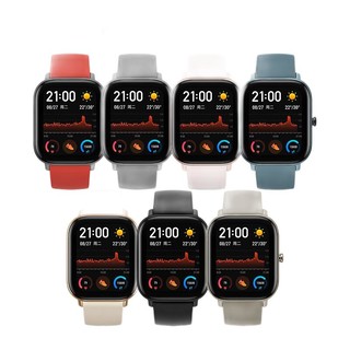 AMAZFIT 跃我 GTS系列 A1913 智能手表 42mm 黑色 冰川蓝 硅胶表带（NFC、GPS）