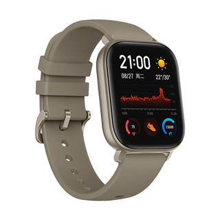 AMAZFIT 跃我 GTS系列 A1913 智能手表 42mm 钛金 硅胶表带（NFC、GPS）