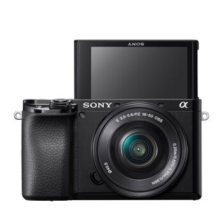 SONY 索尼 Alpha 6100L APS-C画幅 微单相机 黑色 E PZ 16-50mm F3.5 OSS 变焦镜头 单头套机