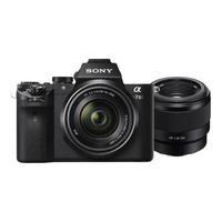 SONY 索尼 Alpha 7 II 全画幅 微单相机 黑色 FE 28-70mm F3.5 OSS 变焦镜头+FE 50mm F1.8 定焦镜头 双头套机