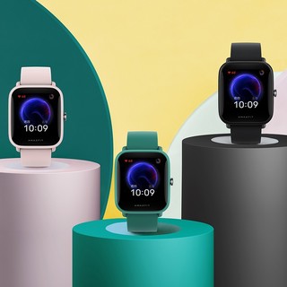 AMAZFIT 跃我 Pop 智能手表 40.9mm 樱粉表盘 樱粉硅胶表带（血氧、NFC）