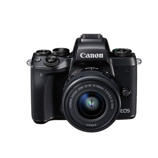 Canon 佳能 EOS M5 APS-C画幅 微单相机 黑色 EF-M 15-45mm F3.5 IS STM 变焦镜头 单头套机