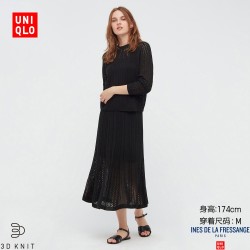 UNIQLO 优衣库 437219 女士镂空针织裙