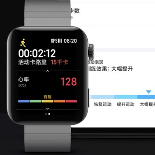 Xiaomi 小米手表 标准版 eSIM智能手表 44mm 科技银 科技银橡胶表带（GPS、ECG、NFC）