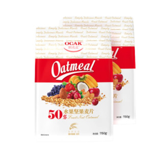 OCAK 欧扎克 50%水果坚果麦片 750g*2袋