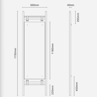 YIMI HOME 奕米 试衣镜 175*50cm