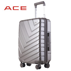 ACE日本爱思拉杆箱外置拉杆双排飞机轮旅行箱大容量密码20寸