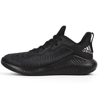 adidas 阿迪达斯 Alpha Bounce+ 中性跑鞋 G28584 黑色 36.5