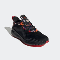 adidas 阿迪达斯 Alpha Bounce 1 中性跑鞋 GZ8991 黑色/橙色/红色 36