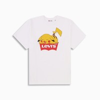 Levi's® x Pokémon 联名系列 男士宝可梦短袖T恤 59194 白色 XS