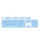AJAZZ 黑爵 键帽机械键盘通用104ABS PBT双色透光键帽二色成型耐磨十字轴键帽彩色个性DIY粉蓝白蓝双拼纯色镭雕键帽
