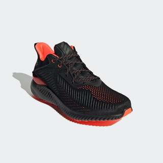 adidas 阿迪达斯 Alpha Bounce EK 男子跑鞋 GW2267 黑/橙红 44