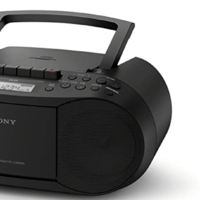 SONY 索尼 CFDS70B.CEK 经典CD和带有收音机的磁带，Boombox-黑色