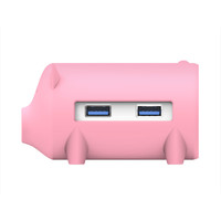 ORICO 奥睿科 H4018-U3 猪年纪念款 USB3.0 4口集线器 粉红