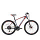 喜德盛山地自行车英雄380运动健身27.5吋27速铝合金变速车油压碟刹 灰红色17.5吋（厂家发货）