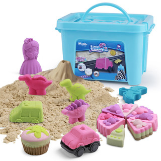亲子企鹅 沙子太空玩具沙粘土 手工DIY8斤装玩具沙子彩沙太空泥沙美食车子模具魔力火星沙