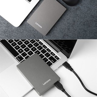 联想（Lenovo）移动机械硬盘1T2T4TB USB3.0高速2.5英寸外置外接存储 F309灰色