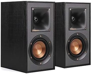 Klipsch R-41M 精细的书架式家庭扬声器2件套，功能强大，黑色