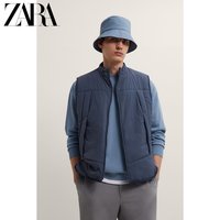ZARA 春季新款男装 拼接棉服背心马甲 09621680409