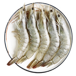 禧美海产 国产冷冻白虾1.2kg 50-60只/kg
