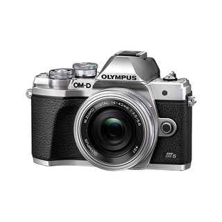 OLYMPUS 奥林巴斯 OM-D E-M10 Mark III S M4/3画幅 微单相机 银色 ED 14-42mm F3.5 EZ 变焦镜头 单头套机