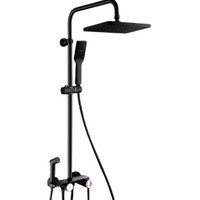 箭牌 ARROW 黑色恒温花洒套装