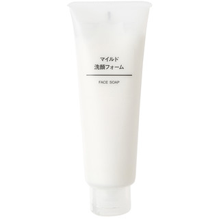 MUJI 无印良品 柔和泡沫洁面乳120ml 补水保湿 收缩毛孔 各种肤质通用