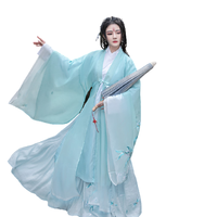 如夢霓裳 汉服 灵狐·涂山 男女款大袖衫 青白渐变 155/80A