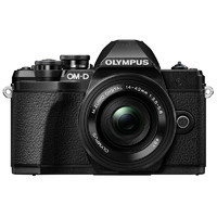 OLYMPUS 奥林巴斯 OM-D E-M10 Mark III M4/3画幅 微单相机 黑色 ED 14-42mm F3.5 EZ 变焦镜头 单头套机