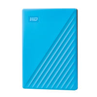 Western Digital 西部数据 My Passport系列 随行版 2.5英寸Micro-B便携移动机械硬盘 1TB USB3.0 活力蓝 WDBYVG0010BBL