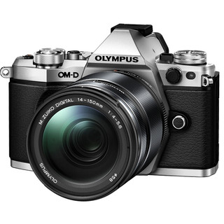 OLYMPUS 奥林巴斯 OM-D E-M5 Mark II M4/3画幅 微单相机 银色 ED 14-150mm F4 II 变焦镜头 单头套机