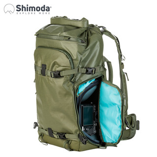 Shimoda 十木塔 摄影包 双肩户外登山单反微单相机包专业大容量 翼动action X30L军绿色 520-101