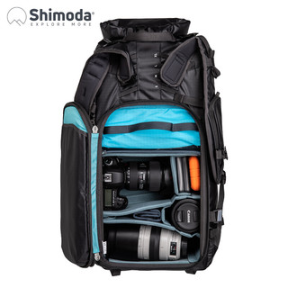 Shimoda十木塔 摄影包 双肩户外登山单反微单相机包专业大容量 翼动action X50L黑色 520-104