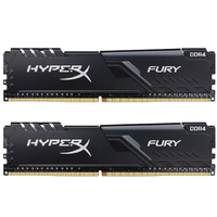 Kingston 金士顿 Fury系列 DDR4 3200MHz 台式机内存 马甲条 黑色