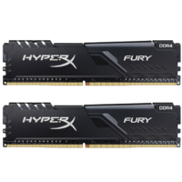 HYPER Fury雷电系列 DDR4 3200MHz 黑色 台式机内存 64GB 32GBx2 HX432C16FB3K2/64