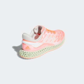 adidas 阿迪达斯 4D Run 1.0 中性跑鞋 FW6838 白/信号珊瑚粉 40.5