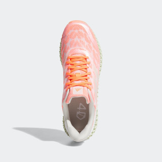adidas 阿迪达斯 4D Run 1.0 中性跑鞋 FW6838 白/信号珊瑚粉 40.5