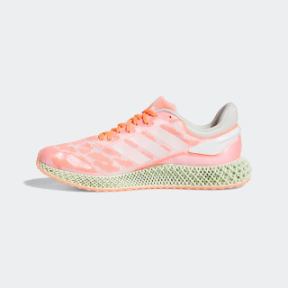 adidas 阿迪达斯 4D Run 1.0 中性跑鞋 FW6838 白/信号珊瑚粉 40.5