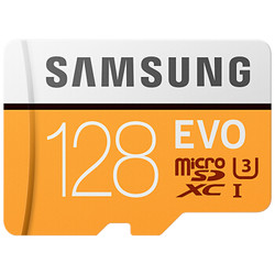 SAMSUNG 三星 128GB TF存储卡 U3 C10 4K EVO升级版