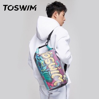 拓胜(TOSWIM)游泳包 干湿分离 健身包防水包 单肩包  海洋涂鸦