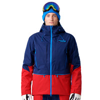 Running river奔流极限 新款户外保暖防水透气经典款双板男式滑雪服套装上衣夹克N7458N 179红色 XL52