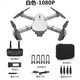 XKJ  4k超清双摄像头续航无人机 白色（1080p摄像）配收纳包