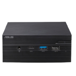 ASUS 华硕 PN40J4004C 商用台式机 黑色（INTEL Celeron J4005、核芯显卡、4GB、128GB SSD、风冷）