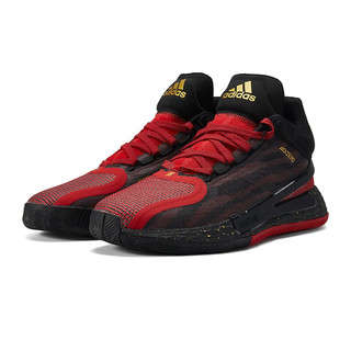 adidas 阿迪达斯 D Rose 11 男子篮球鞋 FY3444 黑红金 43