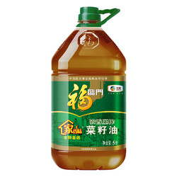 福临门 家香味 浓香压榨菜籽油 5L