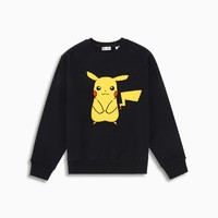 Levi's® x Pokémon 联名系列男女同款刺绣卫衣 59213-0003 黑色 M