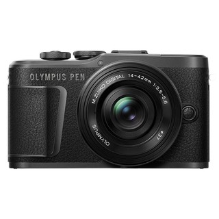 OLYMPUS 奥林巴斯 PEN E-PL10 M4/3画幅 微单相机 黑色 ED 14-42mm F3.5 EZ 变焦镜头+ED 40-150mm F4 R 变焦镜头 双头套机