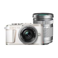 OLYMPUS 奥林巴斯 PEN E-PL10 M4/3画幅 微单相机 白色 ED 14-42mm F3.5 EZ 变焦镜头+ED 40-150mm F4 R 变焦镜头 双头套机