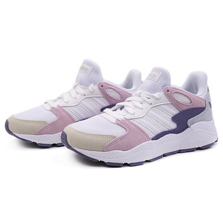 adidas NEO  Crazychaos 女子休闲运动鞋 EF1049 白粉靛蓝 38