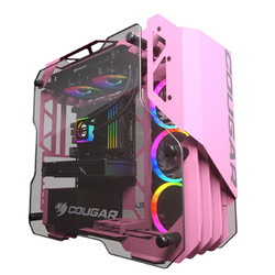 骨伽 电脑机箱 水冷侧透中塔式支持ATX主板 小开拓者S 粉色